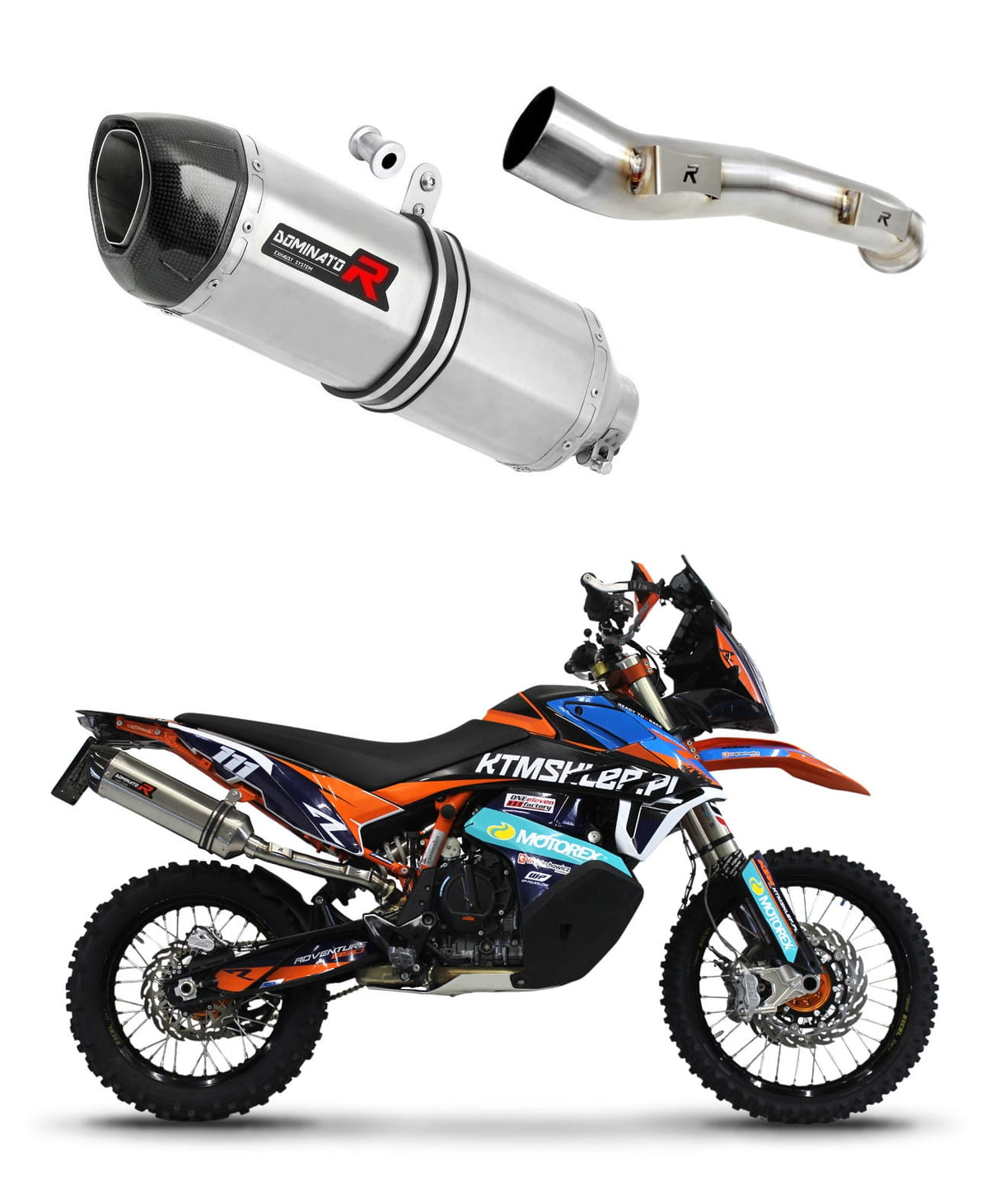 KTM 890 Adventure 2021 - 2023 Exhaust Silencer Muffler HP1 + dB killer medium 20 m.