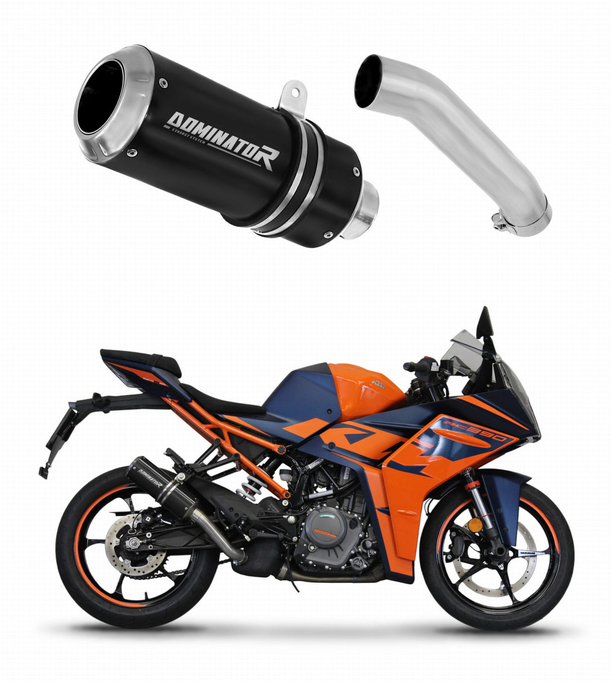 KTM RC 390 2022 - 2024 Exhaust Silencer Muffler GP BLACK + db killer 20 m.