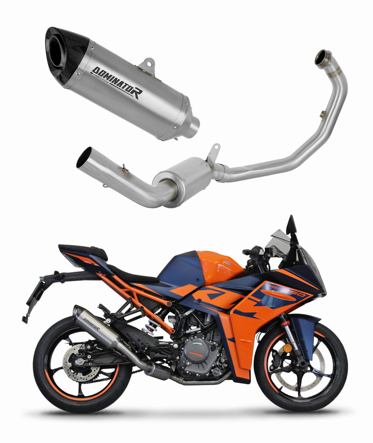 KTM RC 390 2022 - 2024 Full Exhaust System EX Silencer HP8 + db killer 20 m.