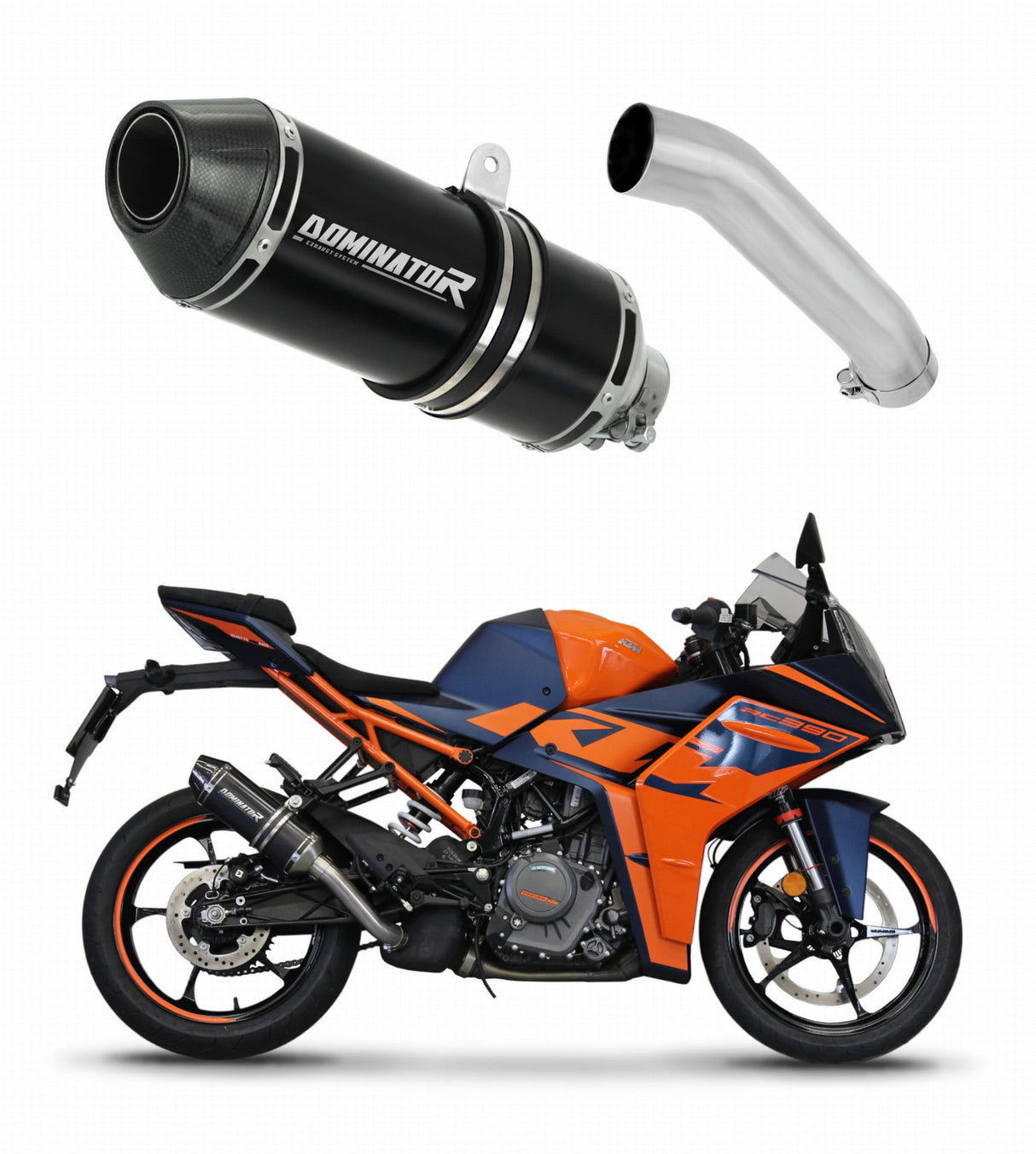 KTM RC 390 2022 - 2024 Exhaust Silencer Muffler HP3 BLACK + db killer 20 m.