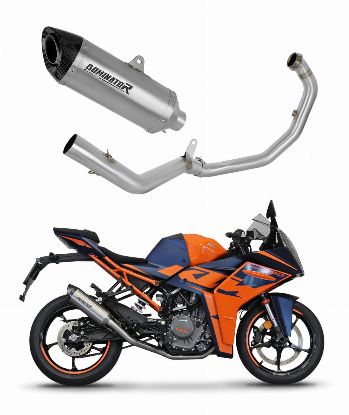 KTM RC 390 2022 - 2024 Full Exhaust System Silencer HP8 + db killer 20 m.