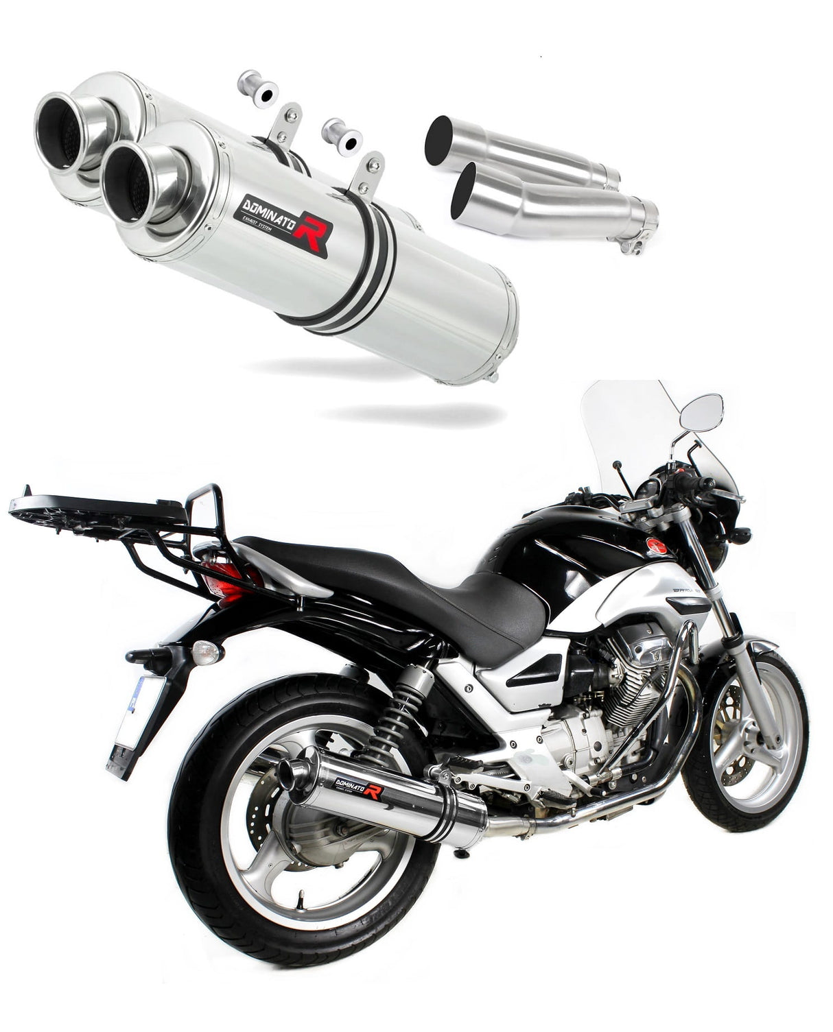 Moto Guzzi BREVA ie 750 2003 - 2009 Exhaust Silencer Muffler ST + dB killer medium 20 m.