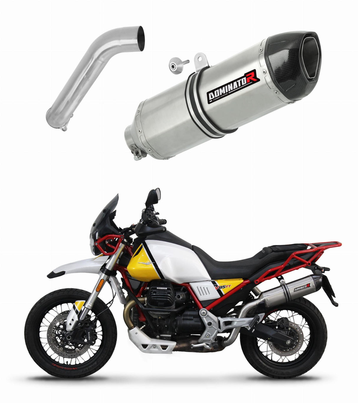 Moto Guzzi V85 TT 2021 - 2023 Exhaust Silencer Muffler HP1 + dB killer 20 m.