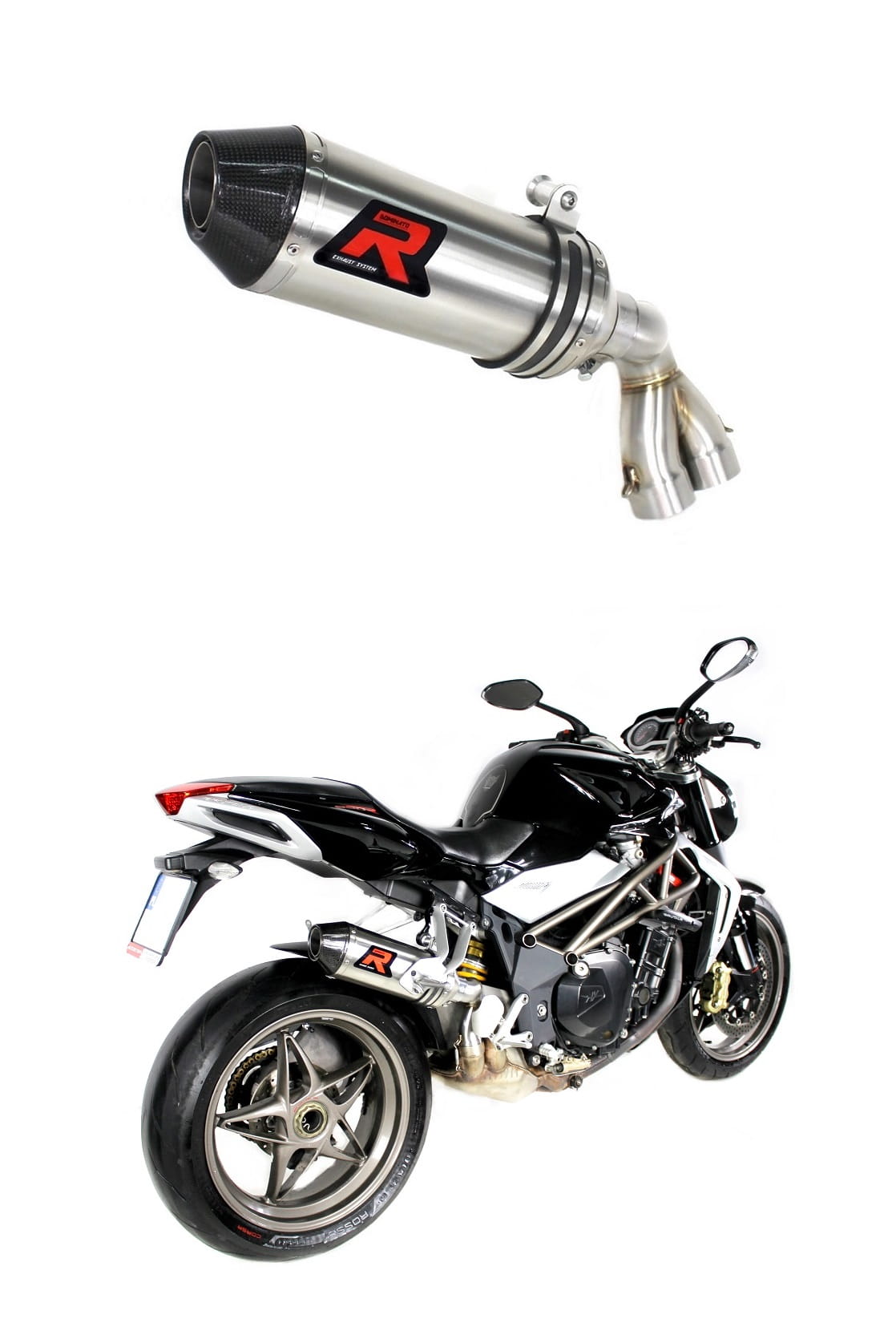 MV Agusta BRUTALE 990R 2009 - 2013 Exhaust Silencer Muffler HP3 + dB killer medium 20 m.