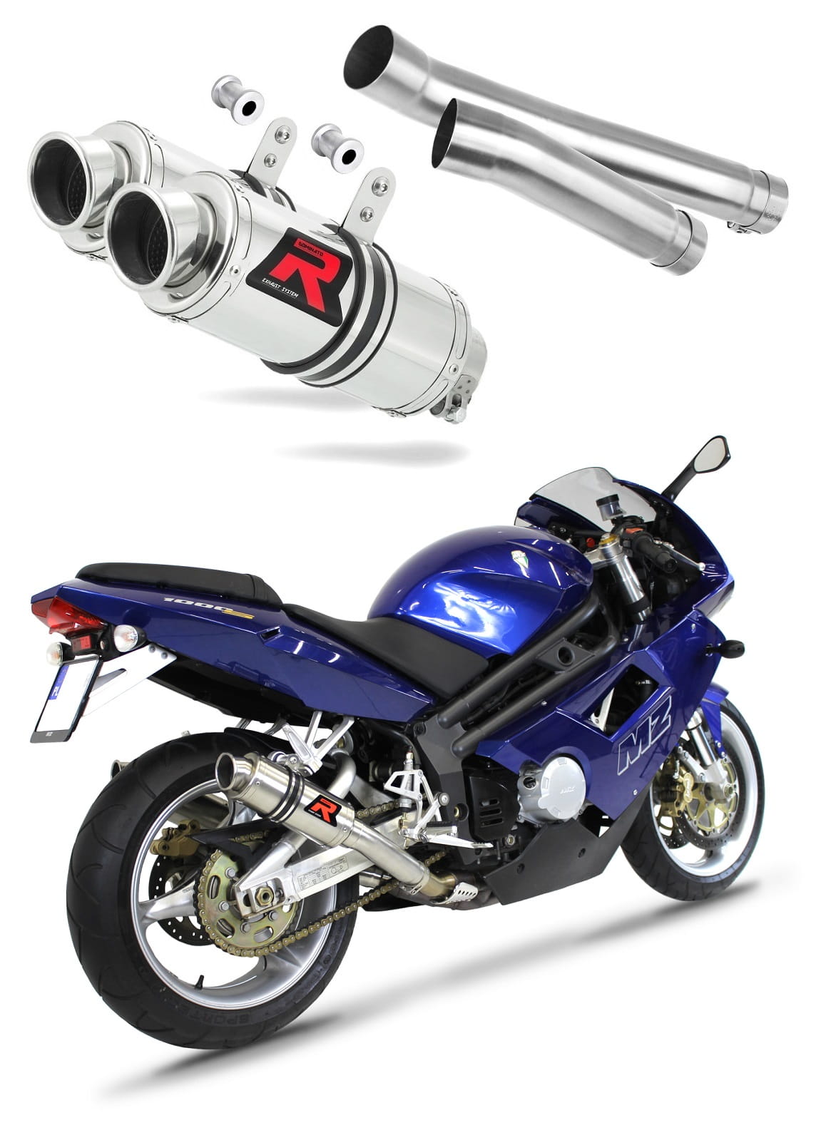 MuZ MZ 1000 S 2004 - 2007 Exhaust Silencer Muffler GP1 + dB killer medium 20 m.
