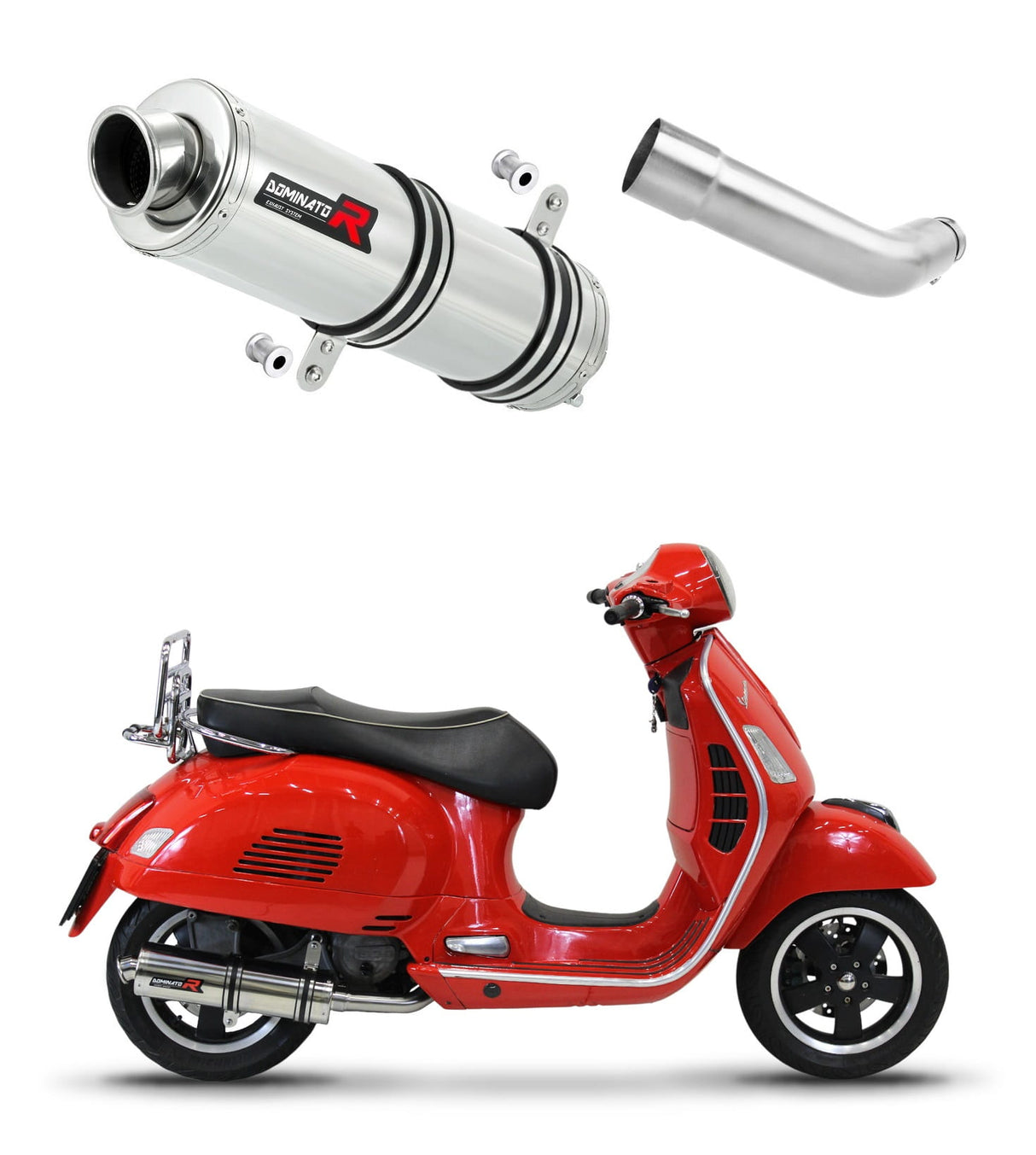 Piaggio Vespa GTS 125 2007 - 2012 Exhaust Silencer Muffler ST + dB killer medium 20 m.