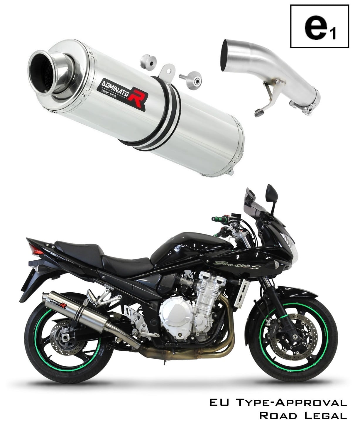 GSF 650 BANDIT 2007 - 2016 EU Approved Exhaust Silencer ST 20 m.