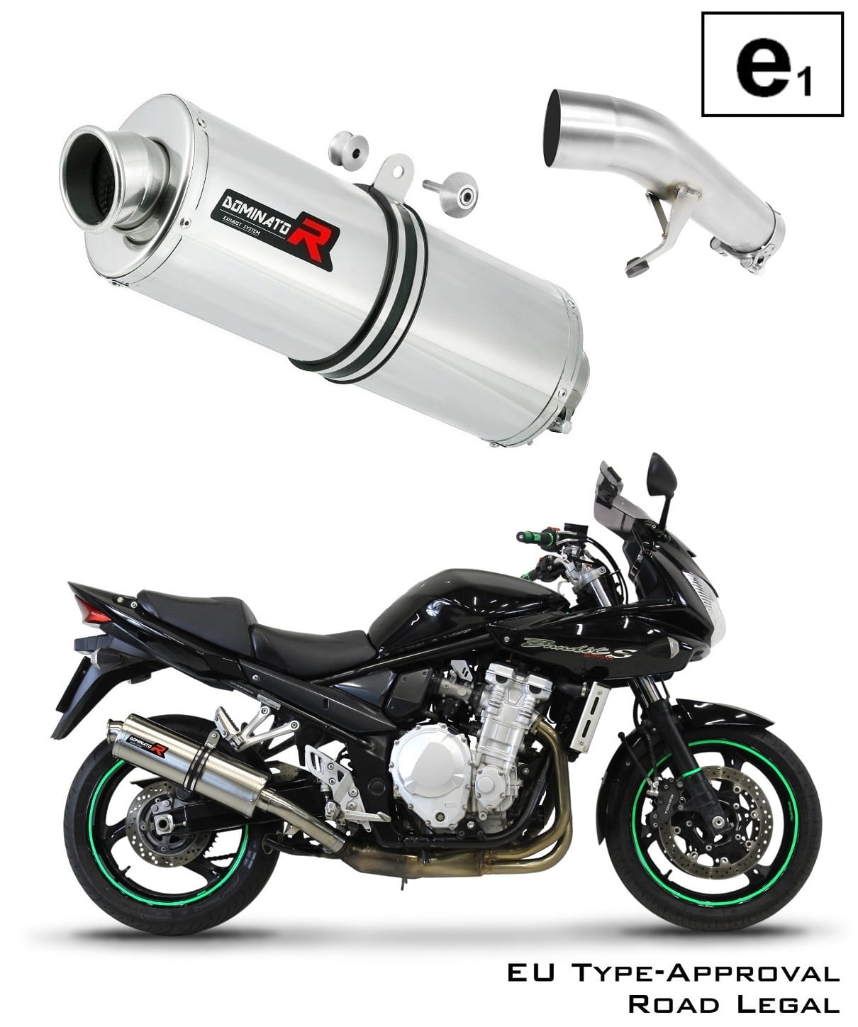 Suzuki GSF 1250 N / S BANDIT 2007 - 2016 EU Approved Exhaust Silencer OV + dB killer 20 m.