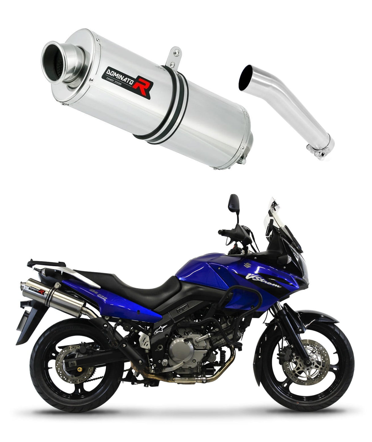 Suzuki DL 650 V-Strom 2004 - 2006 Exhaust Silencer Muffler OV + dB killer medium 20 m.