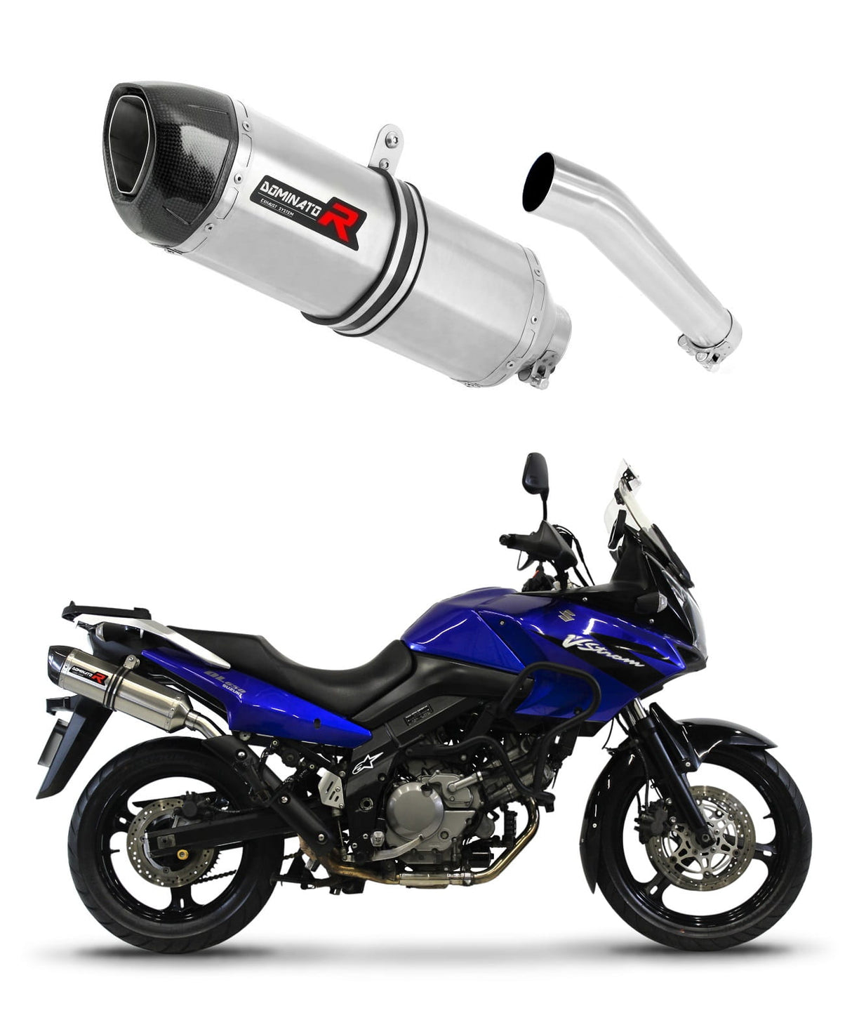 Suzuki DL 650 V-Strom 2004 - 2006 Exhaust Silencer Muffler HP1 + dB killer medium 20 m.