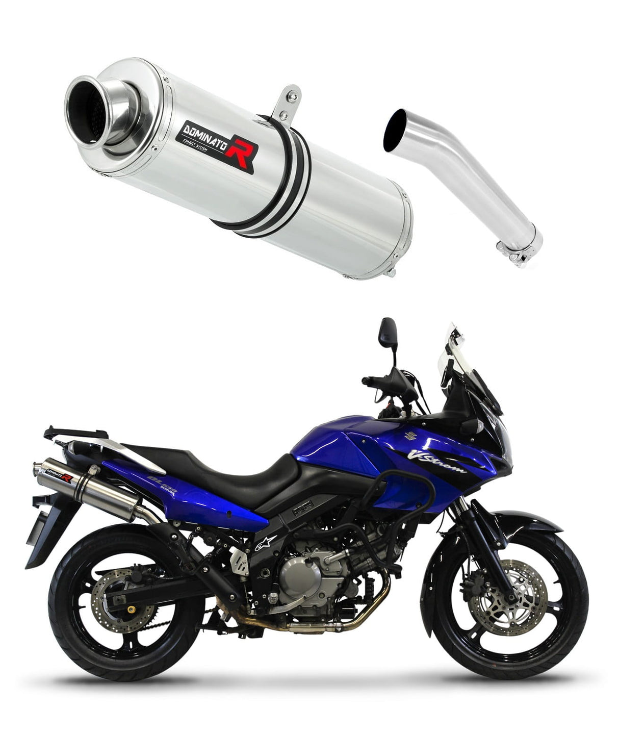 Suzuki DL 650 V-Strom 2004 - 2006 Exhaust Silencer Muffler ST + dB killer medium 20 m.