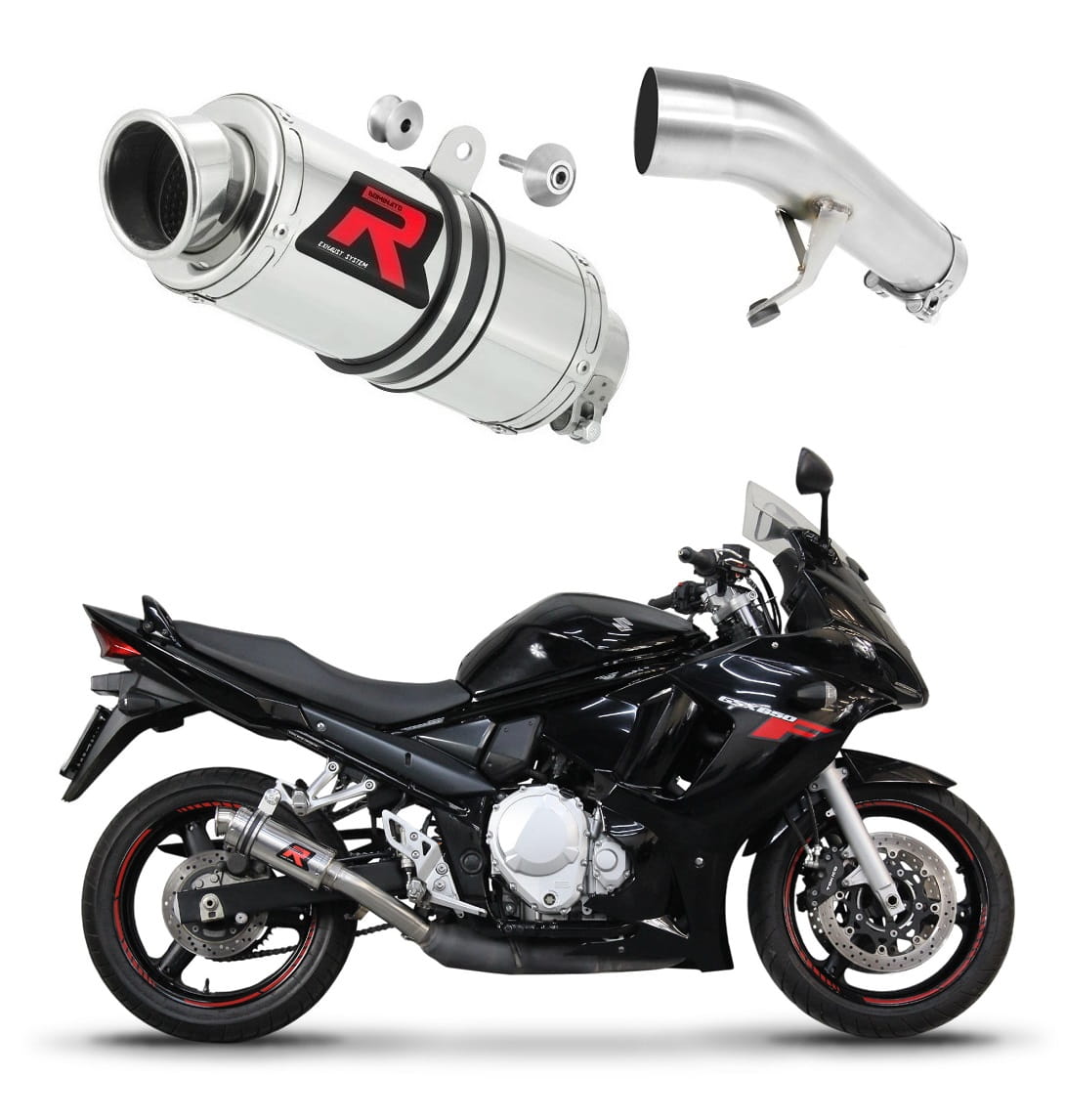 Suzuki GSXF 650 2007 - 2016 Exhaust Silencer Muffler GP1 + dB killer medium 20 m.