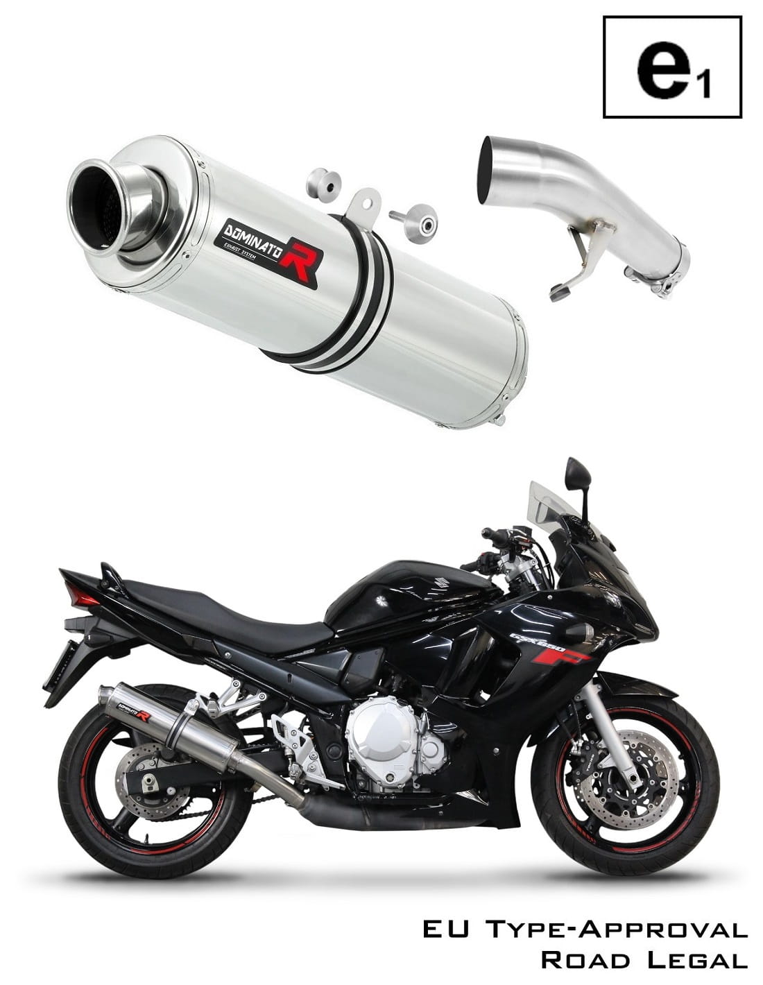 Suzuki GSXF 650 2007 - 2016 EU Approved Exhaust Silencer ST 20 m.