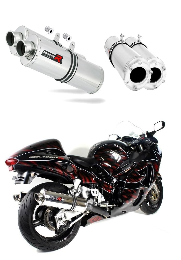 Suzuki GSXR 1300 Hayabusa 1999 - 2007 Exhaust Silencer Muffler OV + dB killer medium 19 m.