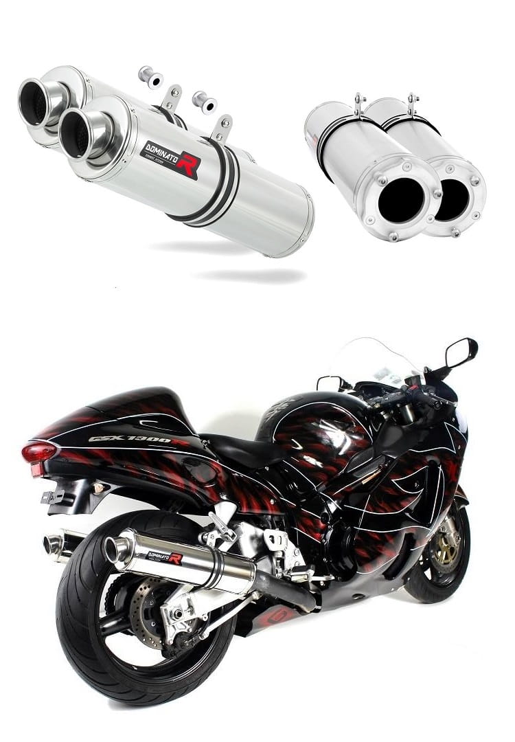 Suzuki GSXR 1300 Hayabusa 1999 - 2007 Exhaust Silencer Muffler ST + dB killer medium 19 m.