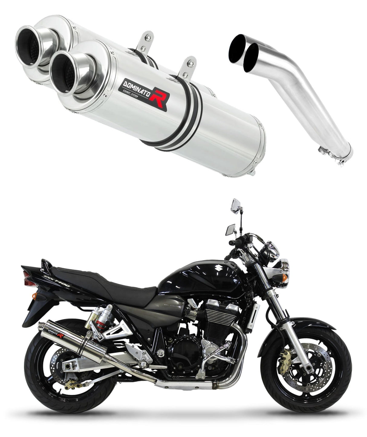 Suzuki GSX 1400 2001 - 2005 Exhaust Silencer Muffler ST + dB killer medium 20 m.