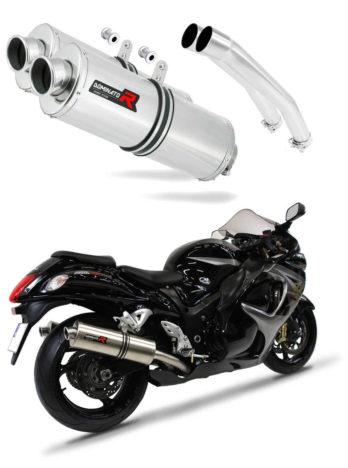 Suzuki GSXR 1300 Hayabusa 2008 - 2019 Exhaust Silencer Muffler OV + dB killer medium 20 m.