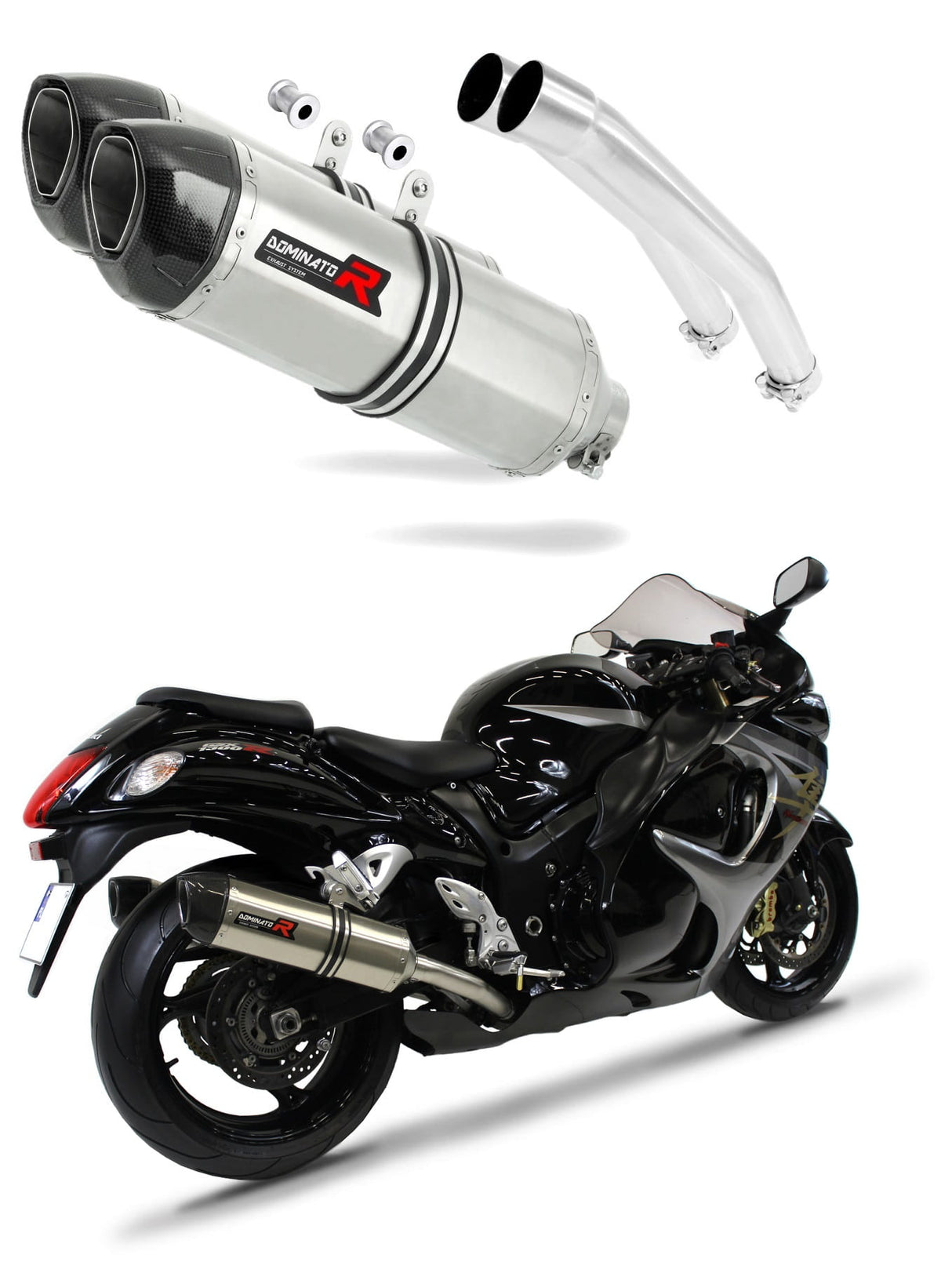 Suzuki GSXR 1300 Hayabusa 2008 - 2019 Exhaust Silencer Muffler HP1 + dB killer medium 20 m.