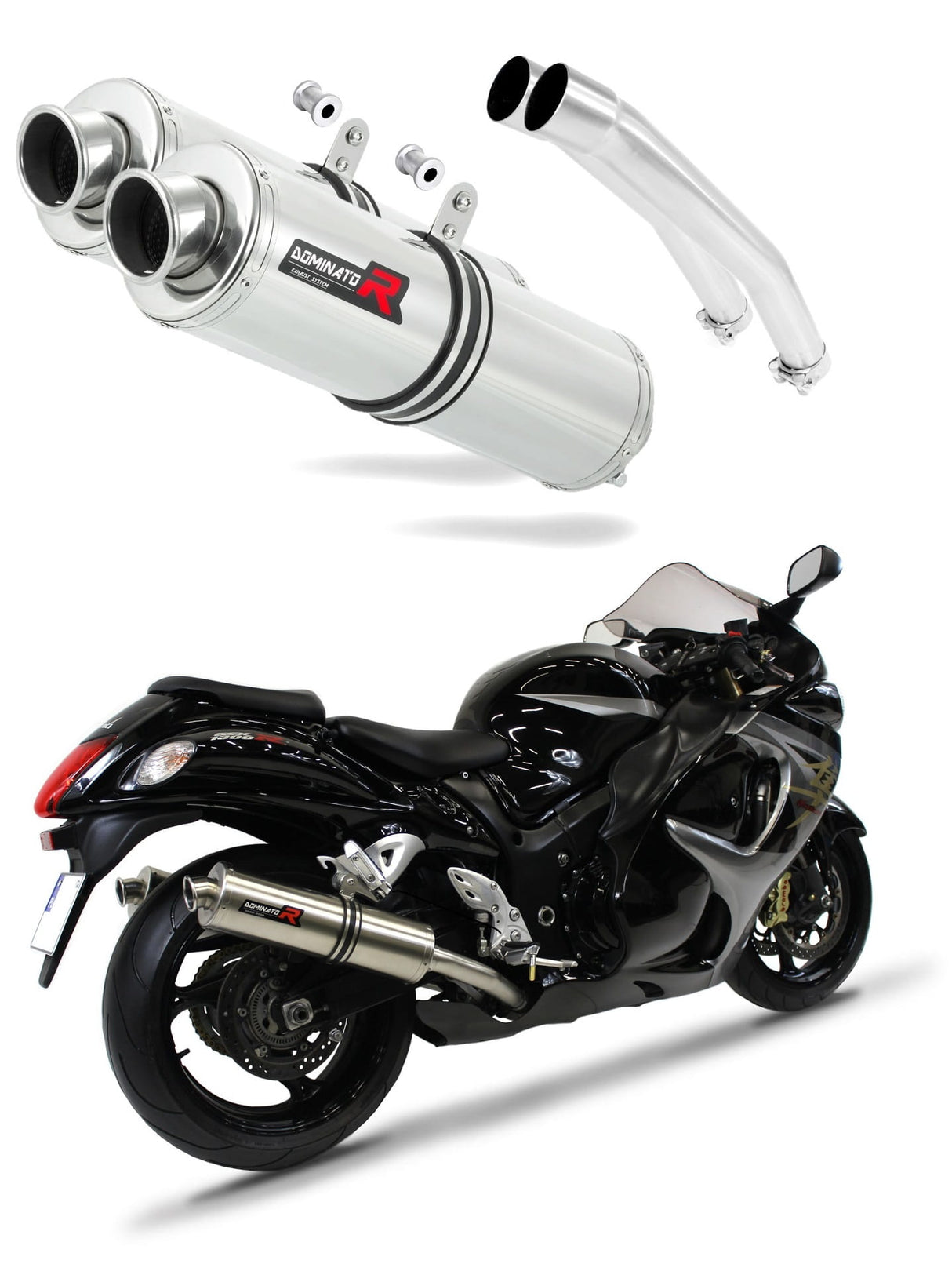Suzuki GSXR 1300 Hayabusa 2008 - 2019 Exhaust Silencer Muffler ST + dB killer medium 20 m.