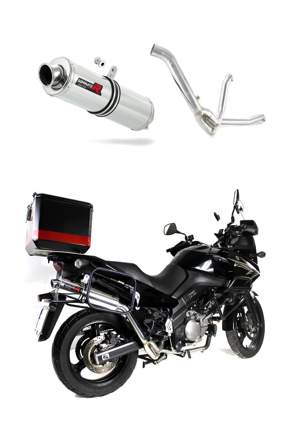 Suzuki DL 650 V Strom 2007 - 2011 Exhaust Silencer Muffler ST + dB killer medium 20 m.