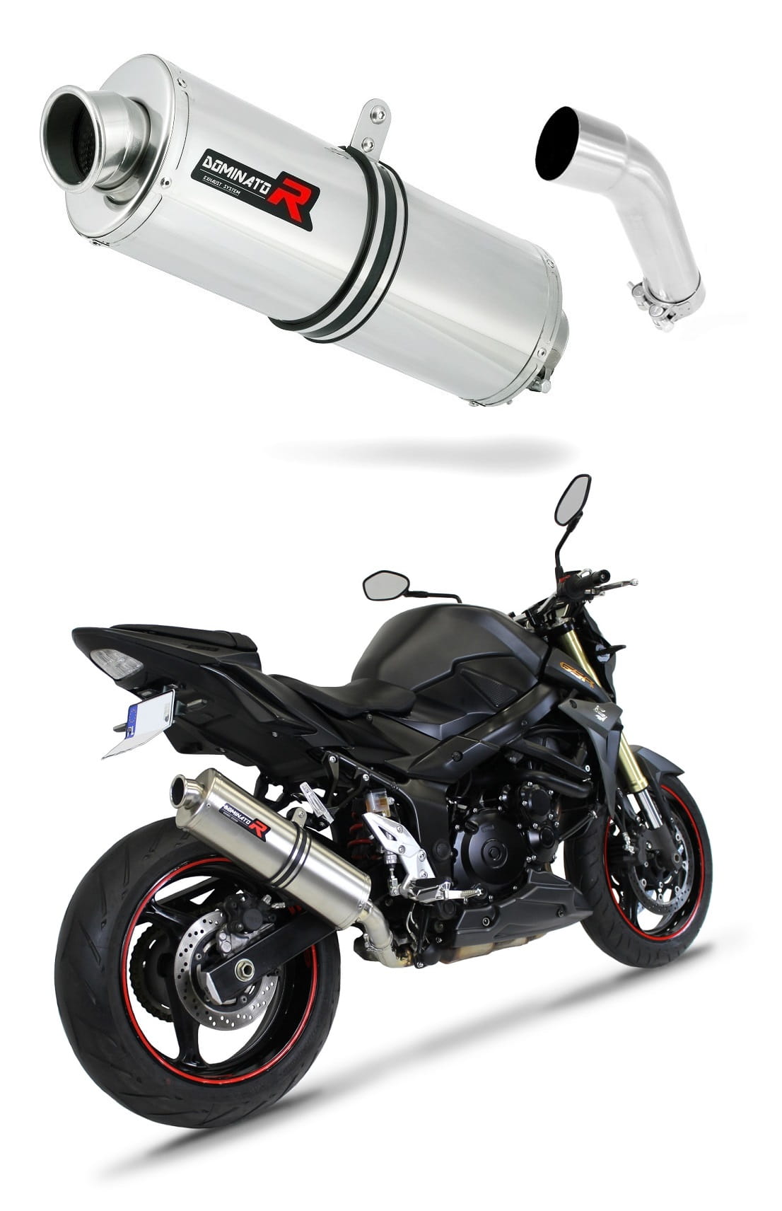 Suzuki GSR 750 2011 - 2016 Exhaust Silencer Muffler OV + dB killer medium 20 m.