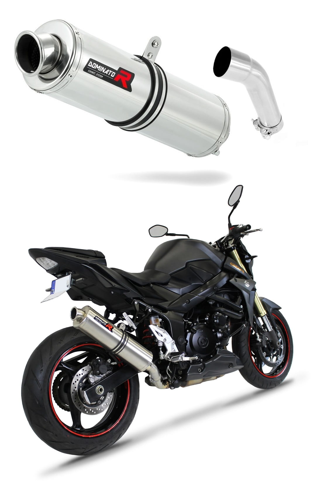 Suzuki GSR 750 2011 - 2016 Exhaust Silencer Muffler ST + dB killer medium 20 m.
