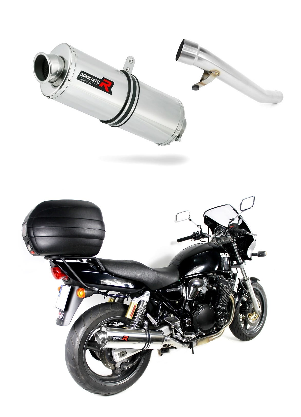 Suzuki GSX 750 INAZUMA 1997 - 2003 Exhaust Silencer Muffler OV + dB killer medium 19 m.