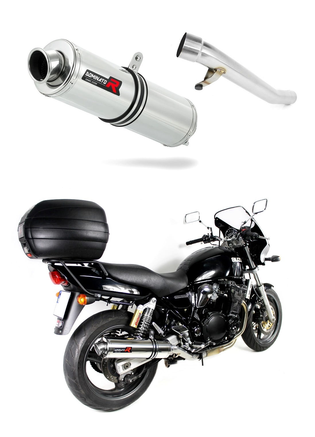 Suzuki GSX 750 INAZUMA 1997 - 2003 Exhaust Silencer Muffler ST + dB killer medium 19 m.