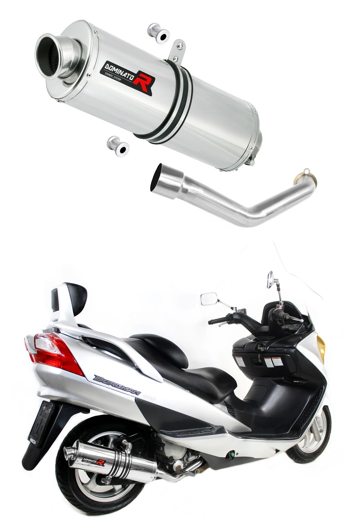 Suzuki BURGMAN 400 2003 - 2006 Exhaust Silencer Muffler OV + dB killer medium 20 m.