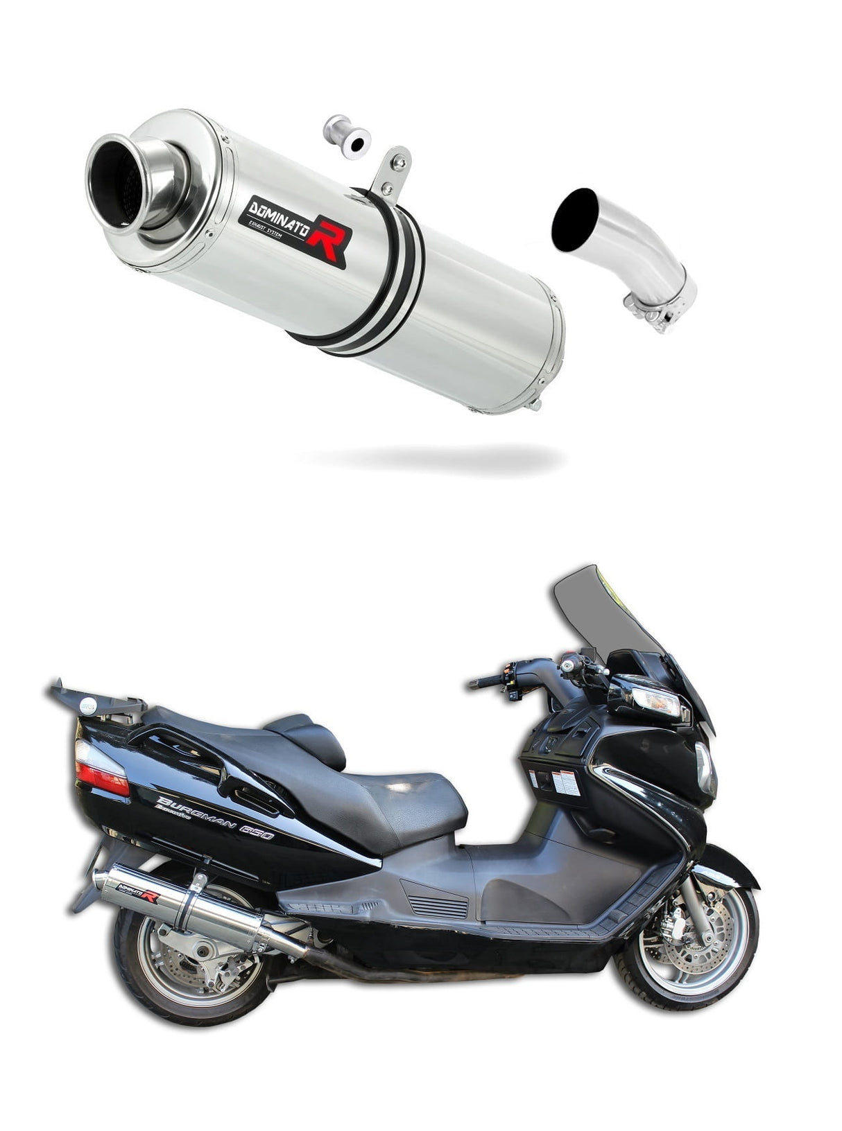 Suzuki BURGMAN 650 2002 - 2012 Exhaust Silencer Muffler ST + dB killer medium 20 m.