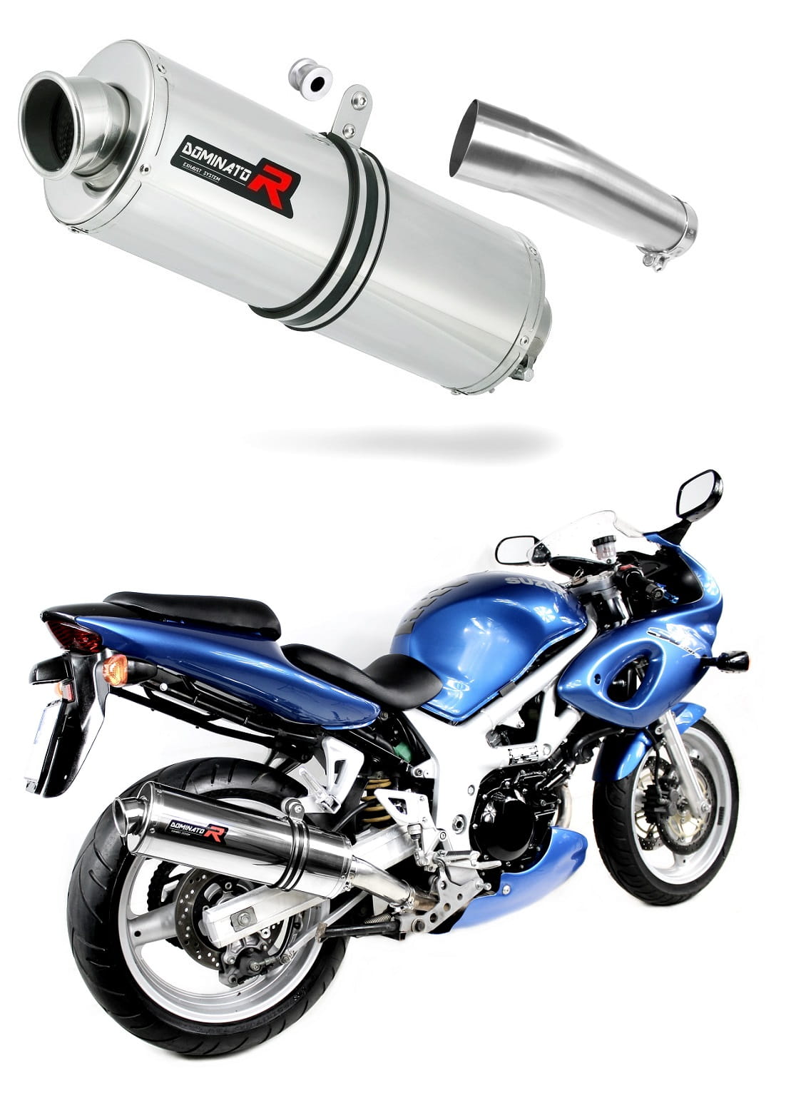 Suzuki SV 650 S 1999 - 2002 Exhaust Silencer Muffler OV + dB killer medium 19 m.