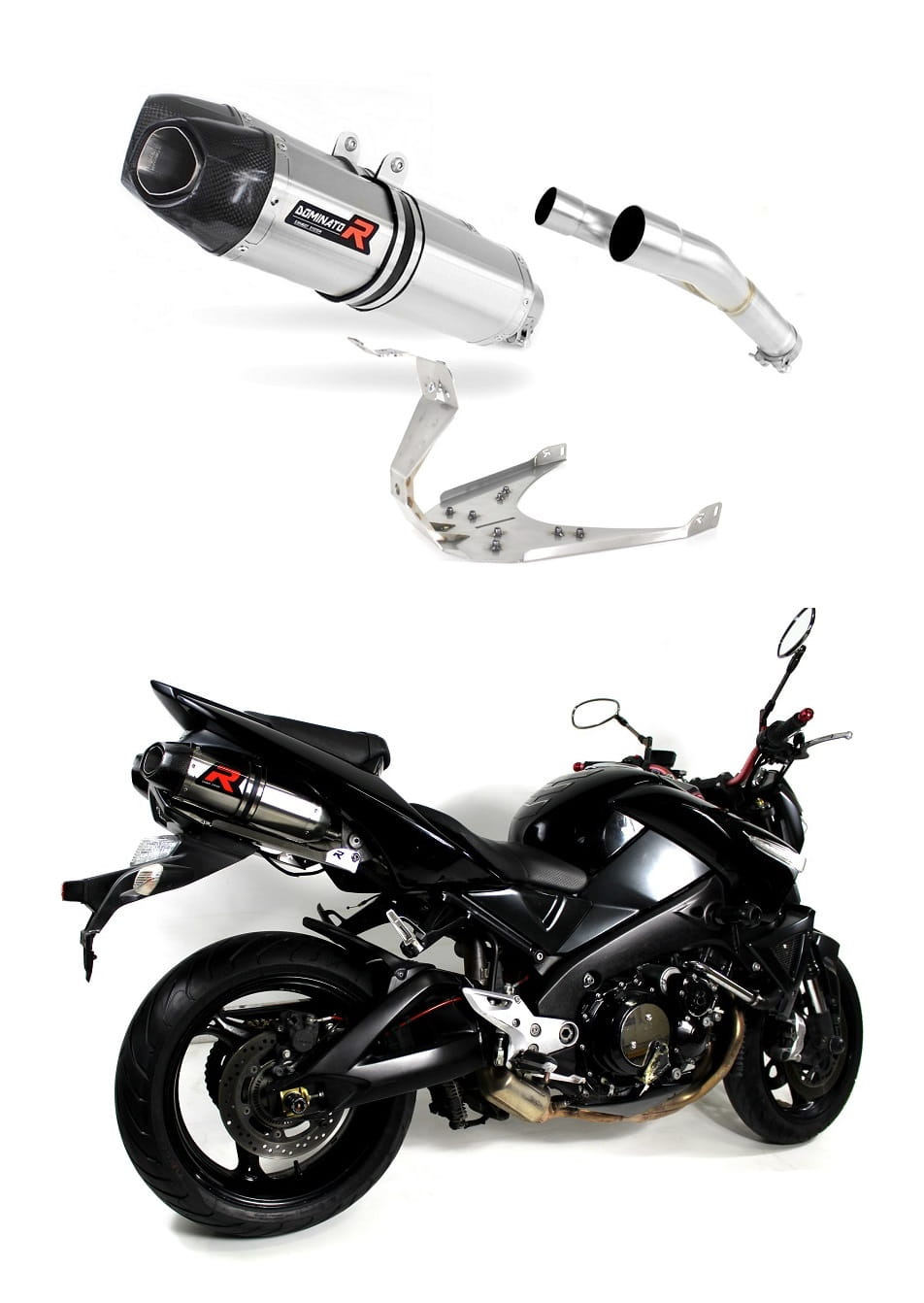 Suzuki GSX 1300 B KING 2007 - 2012 Exhaust Silencer Muffler HP1 + dB killer medium 20 m.