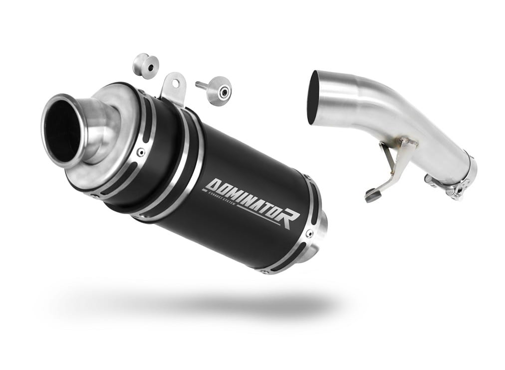 Suzuki GSX 1250 FA 2010 - 2016 Exhaust Silencer Muffler GP1 BLACK + dB killer medium 20 m.