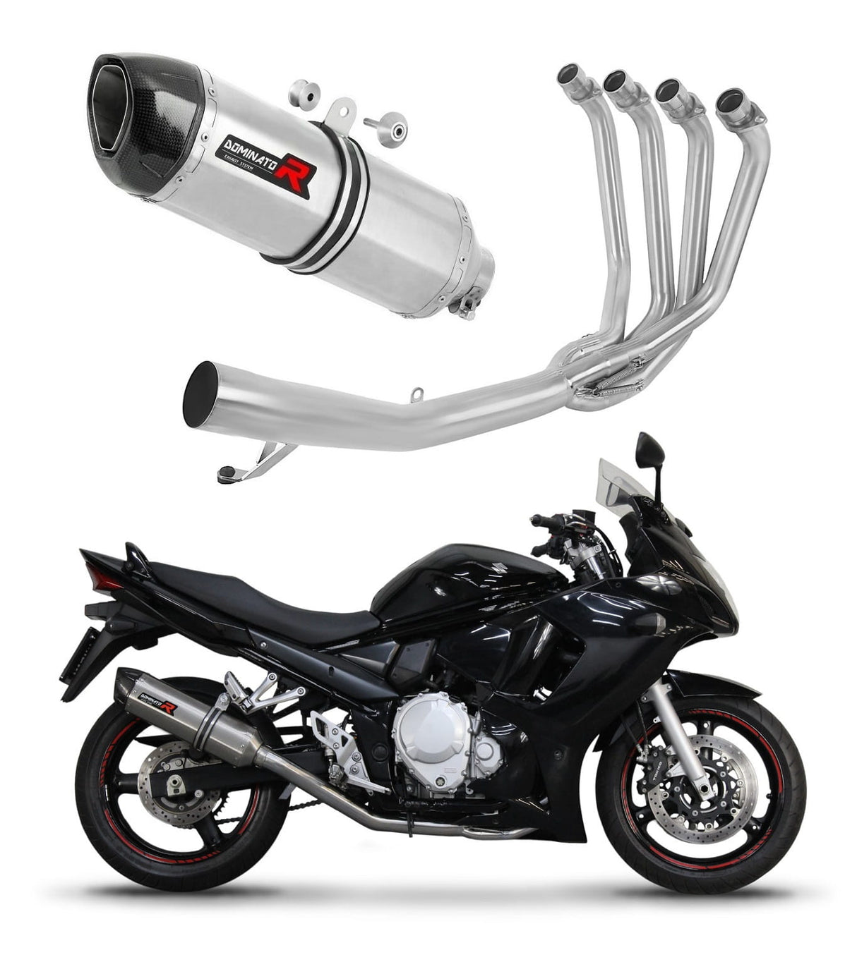 Suzuki GSX 1250 FA 2010 - 2016 Full Exhaust System Collector Silencer HP1 + dB killer 20 m.