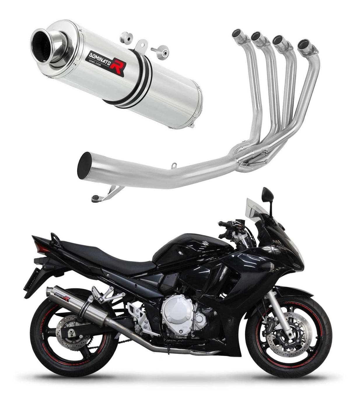 Suzuki GSX 1250 FA 2010 - 2016 Full Exhaust System Collector Silencer ST + dB killer 20 m.