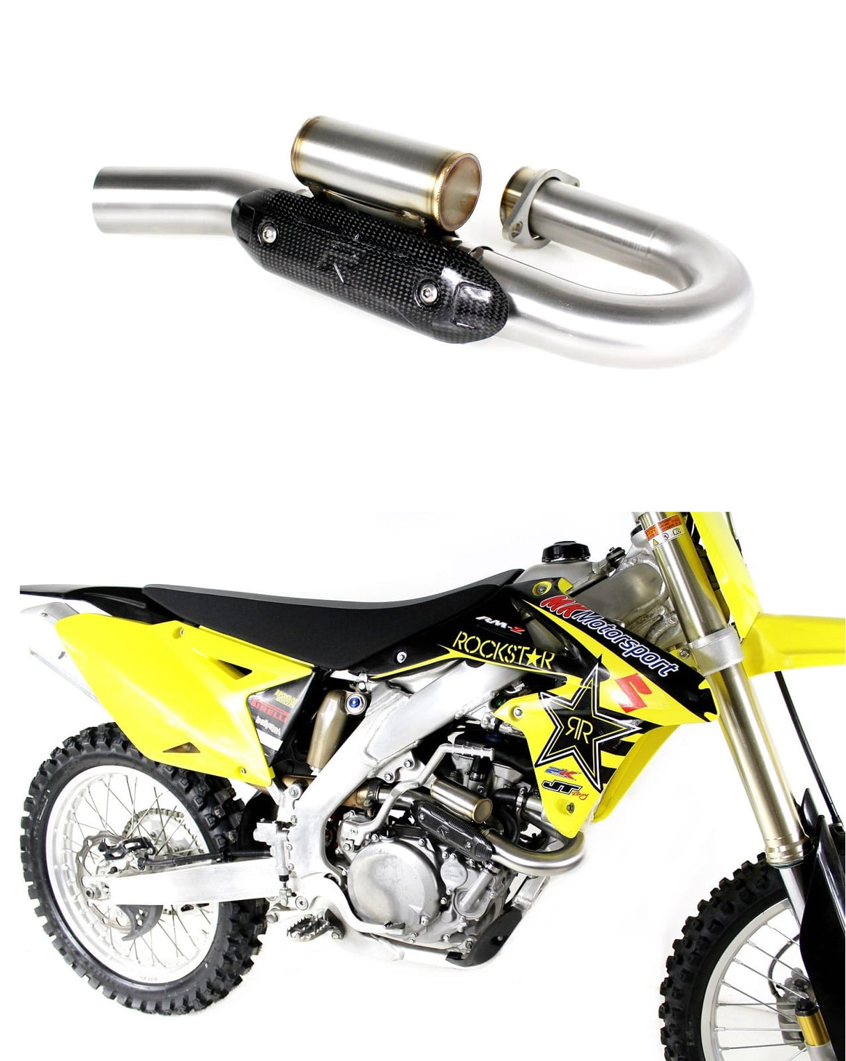 RMZ RM-Z 450 Exhaust Header pipe with PowerBomb 2013 - 2018 20 m.