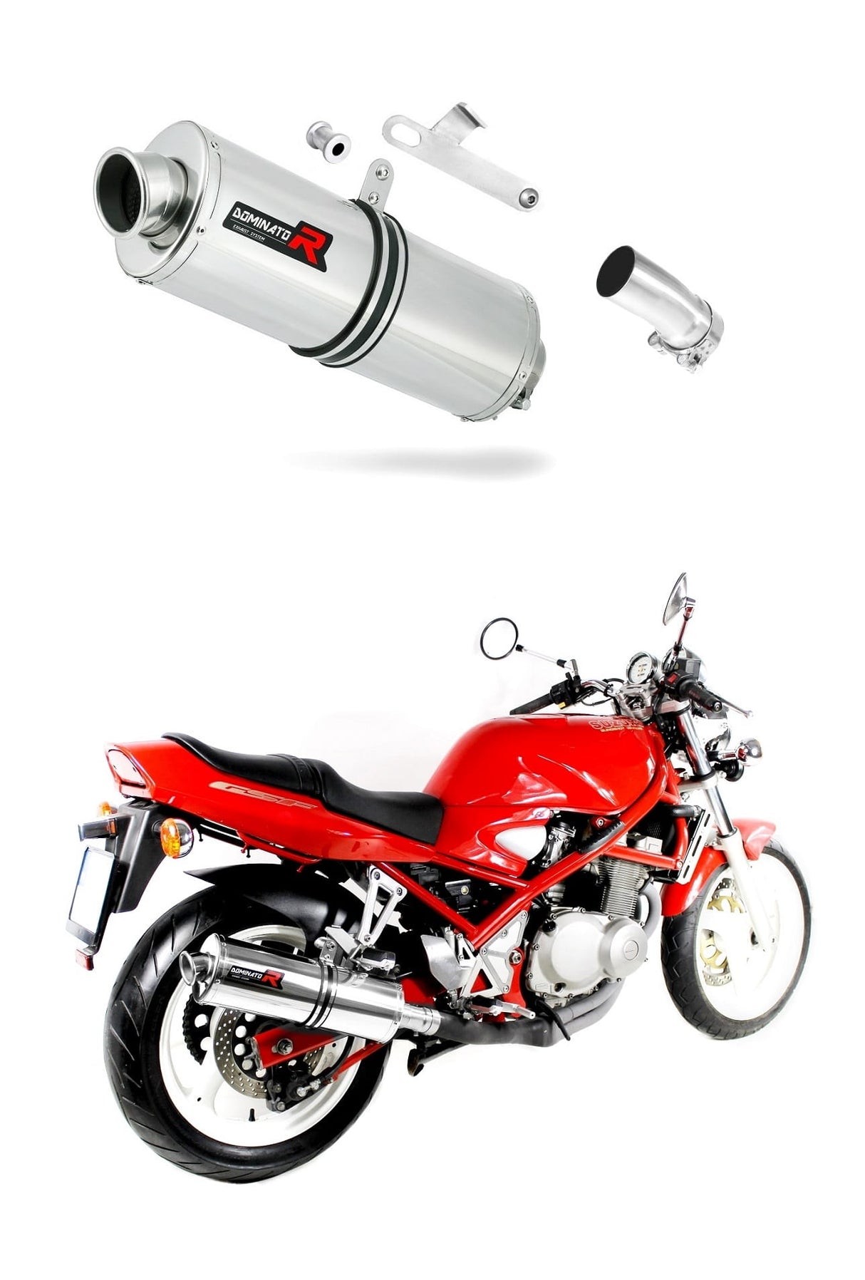 Suzuki GSF BANDIT 400 1991 - 1995 Exhaust Silencer Muffler OV + dB killer medium 19 m.