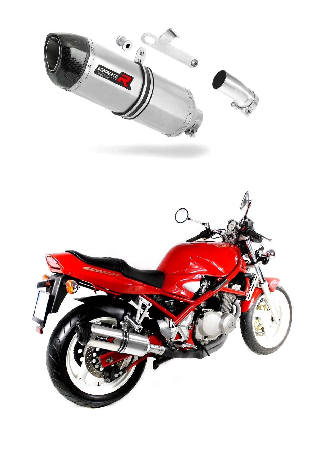 Suzuki GSF BANDIT 400 1991 - 1995 Exhaust Silencer Muffler HP1 + dB killer medium 19 m.