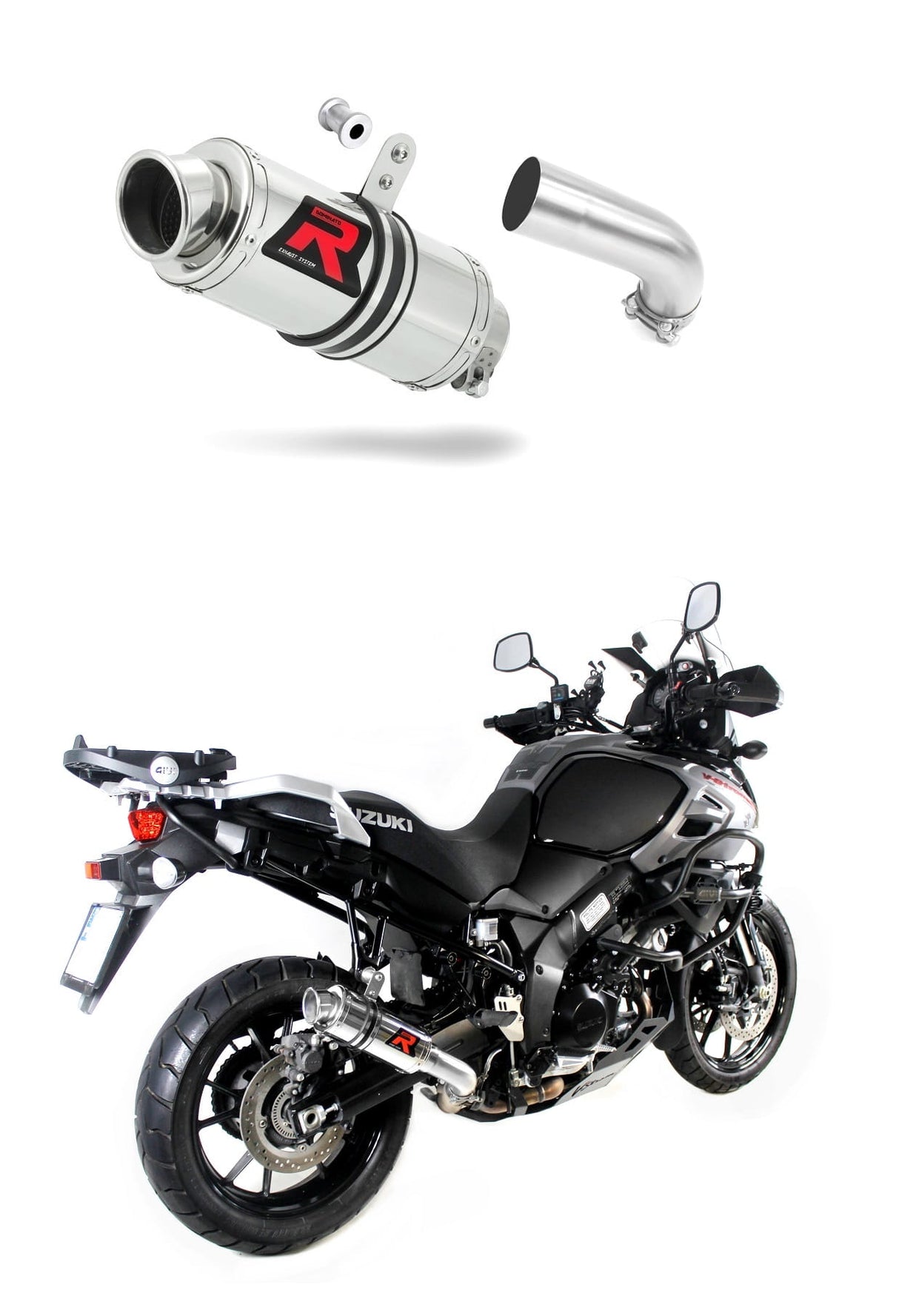 Suzuki DL 1000 V-Strom 2017 - 2020 Exhaust Silencer Muffler GP1 + dB killer medium 20 m.