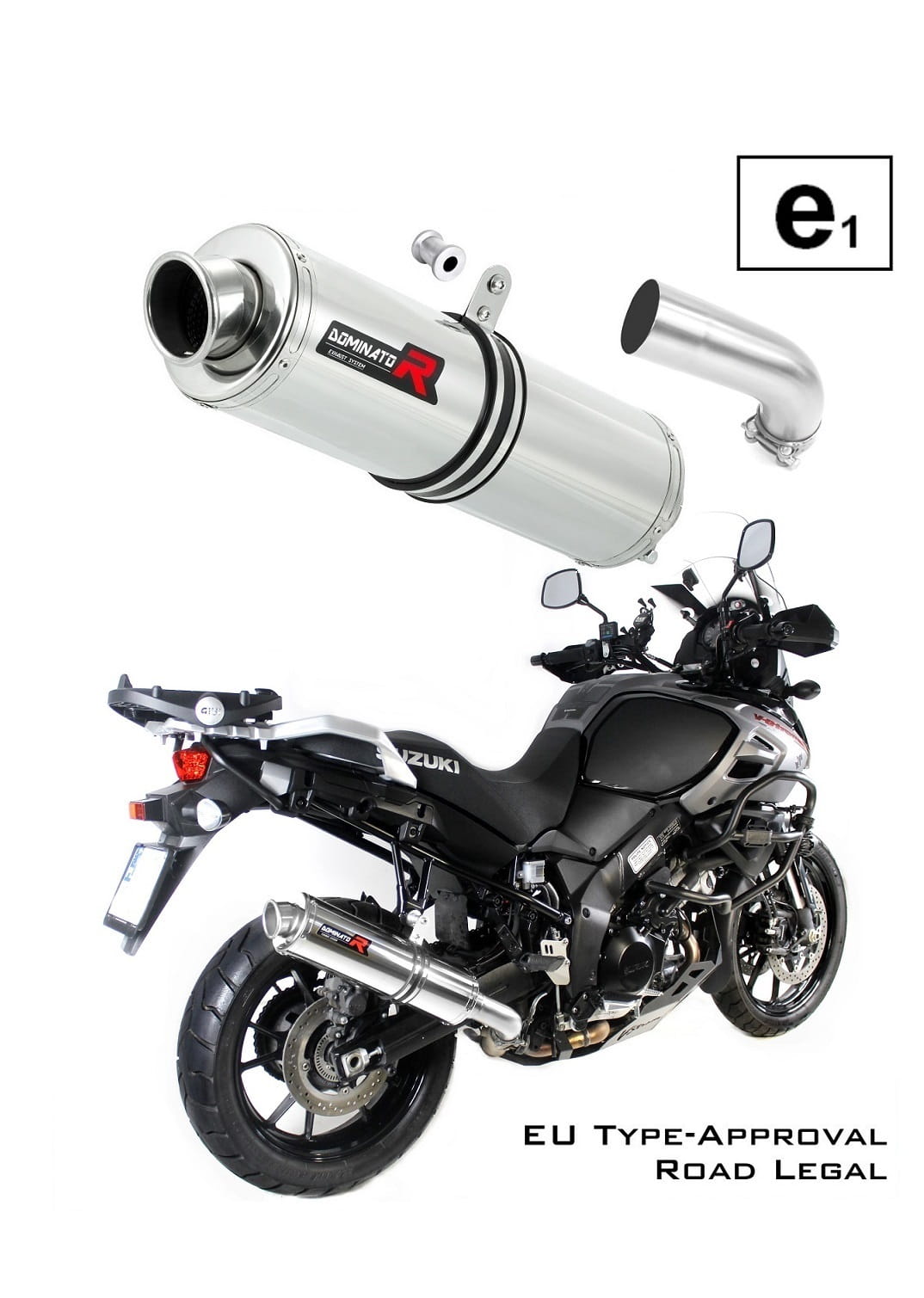 DL 1000 V-STROM EU Approved Exhaust Silencer ROUND 2017 - 2020 20 m.