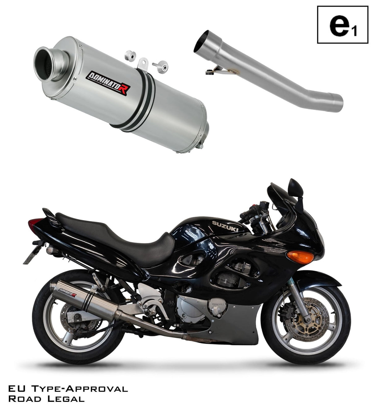 Suzuki GSXF 750 1998 - 2006 EU Approved Exhaust Silencer OV 19 m.