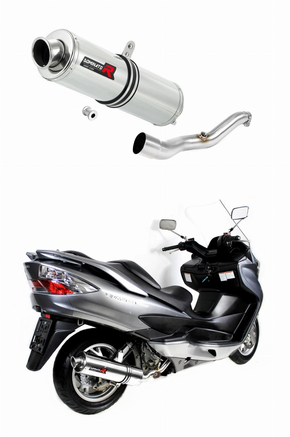 Suzuki BURGMAN 400 2007 - 2016 Exhaust Silencer Muffler ST + dB killer medium 20 m.