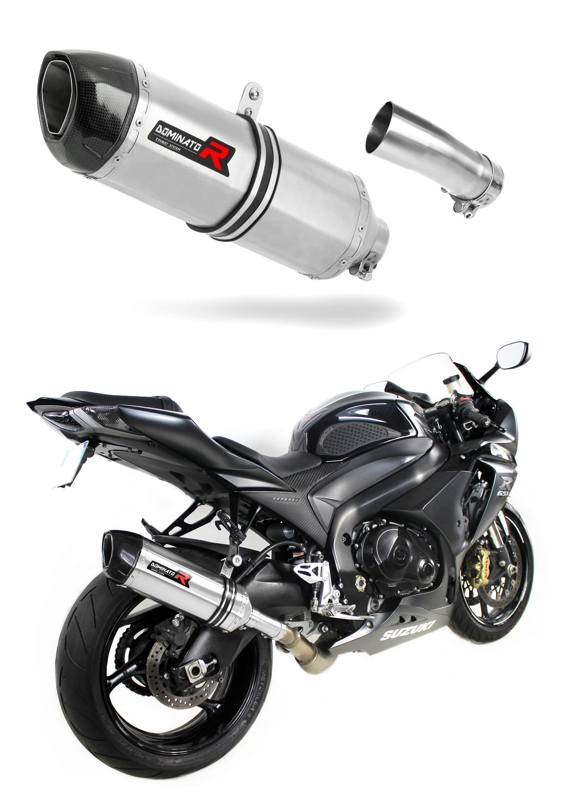 Suzuki GSXR 1000 L2 L6 2012 - 2016 Exhaust Silencer Muffler HP1 + dB killer medium 20 m.