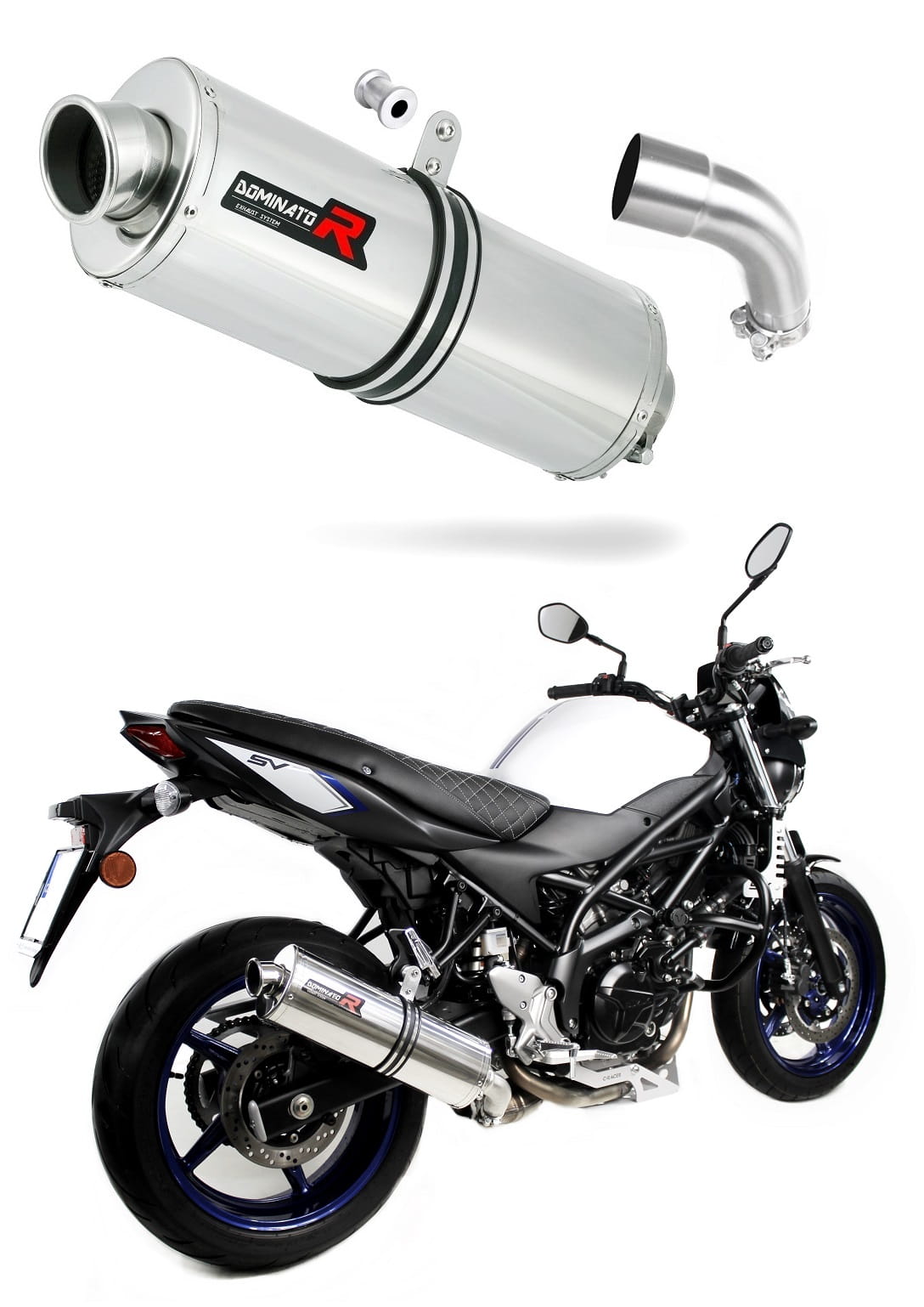 Suzuki SV 650 2016 - 2023 Exhaust Silencer Muffler OV + dB killer medium 20 m.