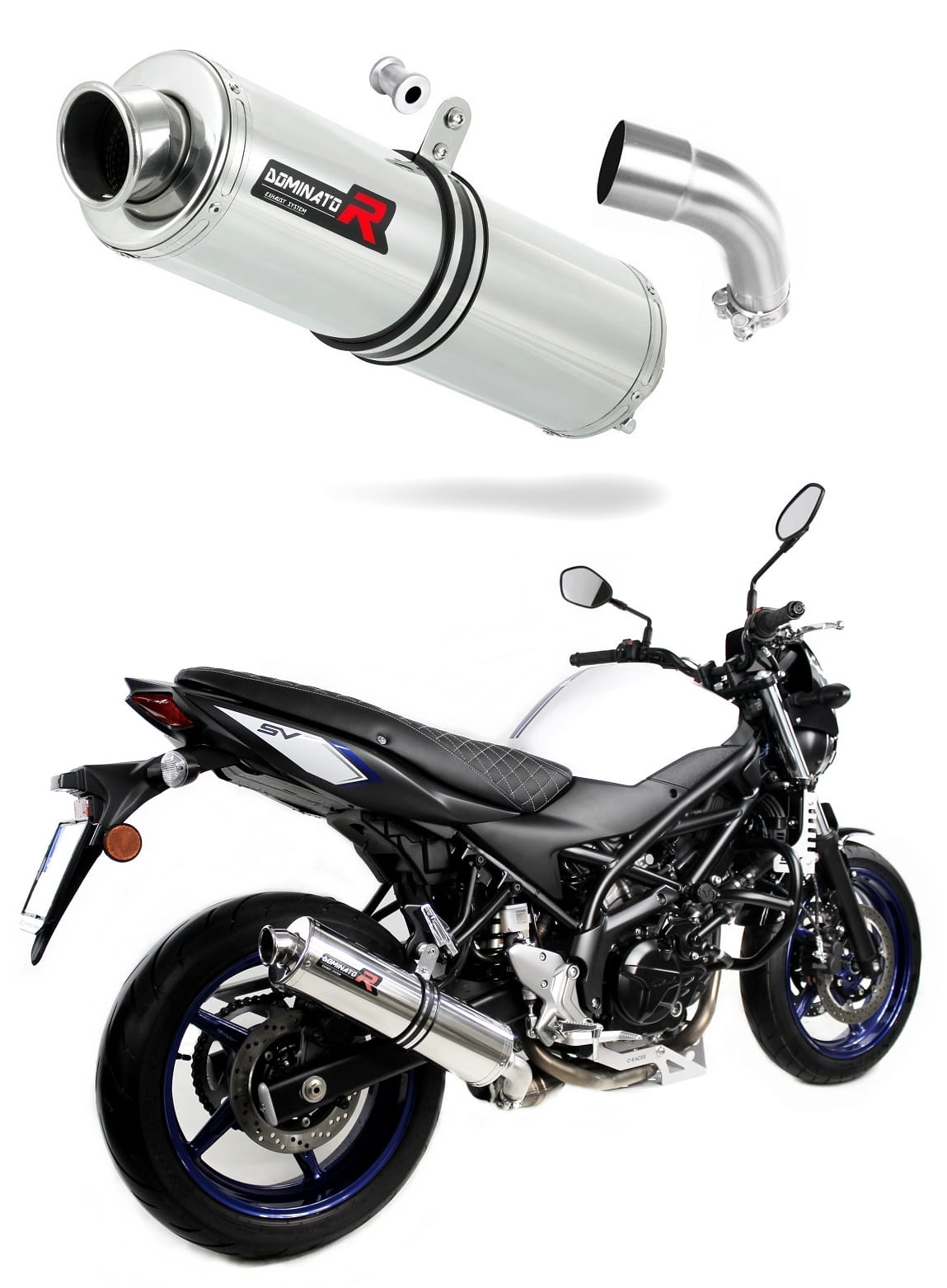 Suzuki SV 650 2016 - 2023 Exhaust Silencer Muffler ST + dB killer medium 20 m.