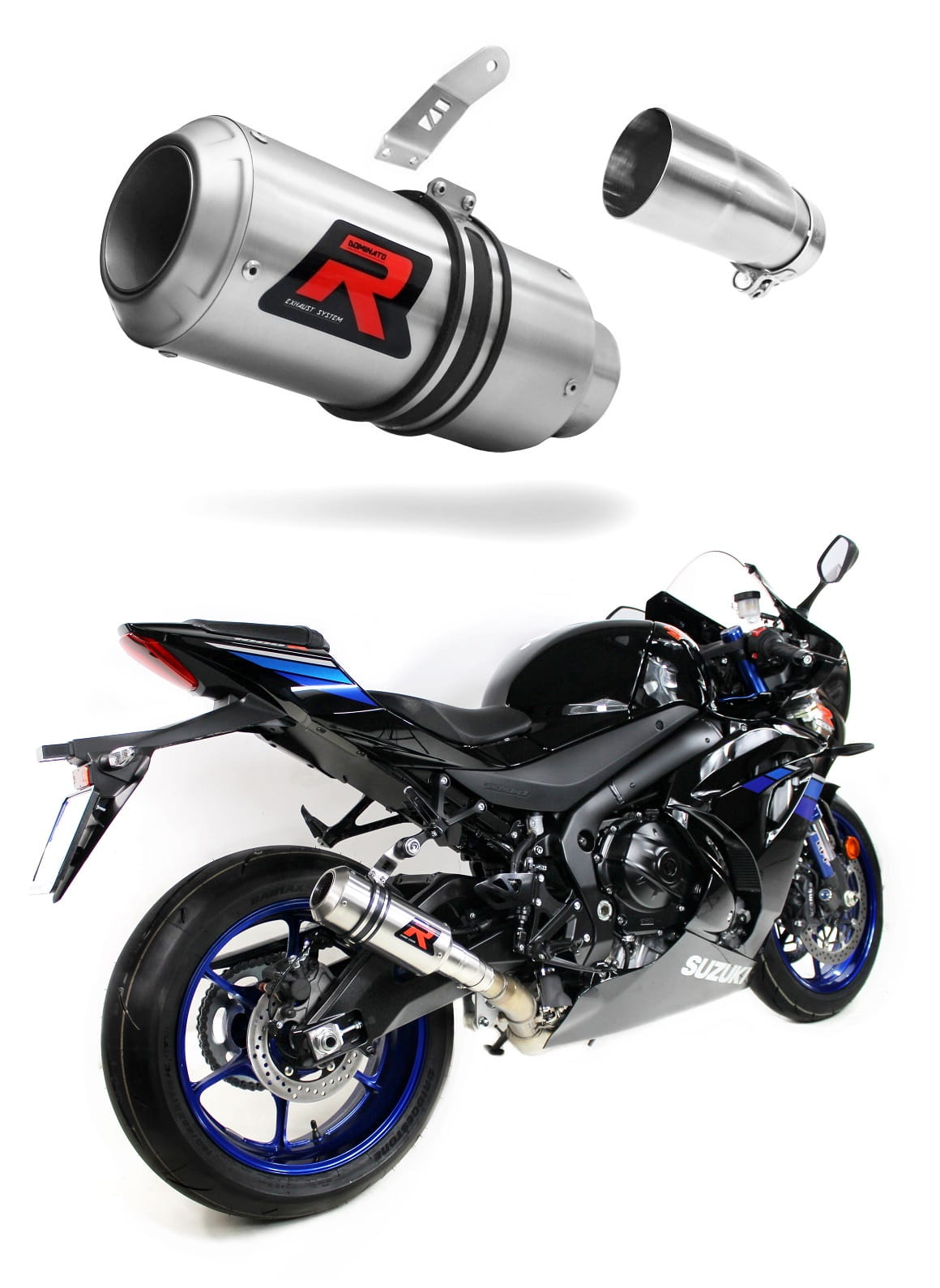 Suzuki GSXR 1000 L7 2017 - 2020 Exhaust Silencer Muffler GP + dB killer medium 20 m.