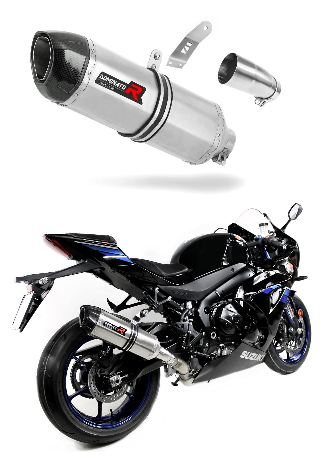 Suzuki GSXR 1000 L7 2017 - 2020 Exhaust Silencer Muffler HP1 + dB killer medium 20 m.