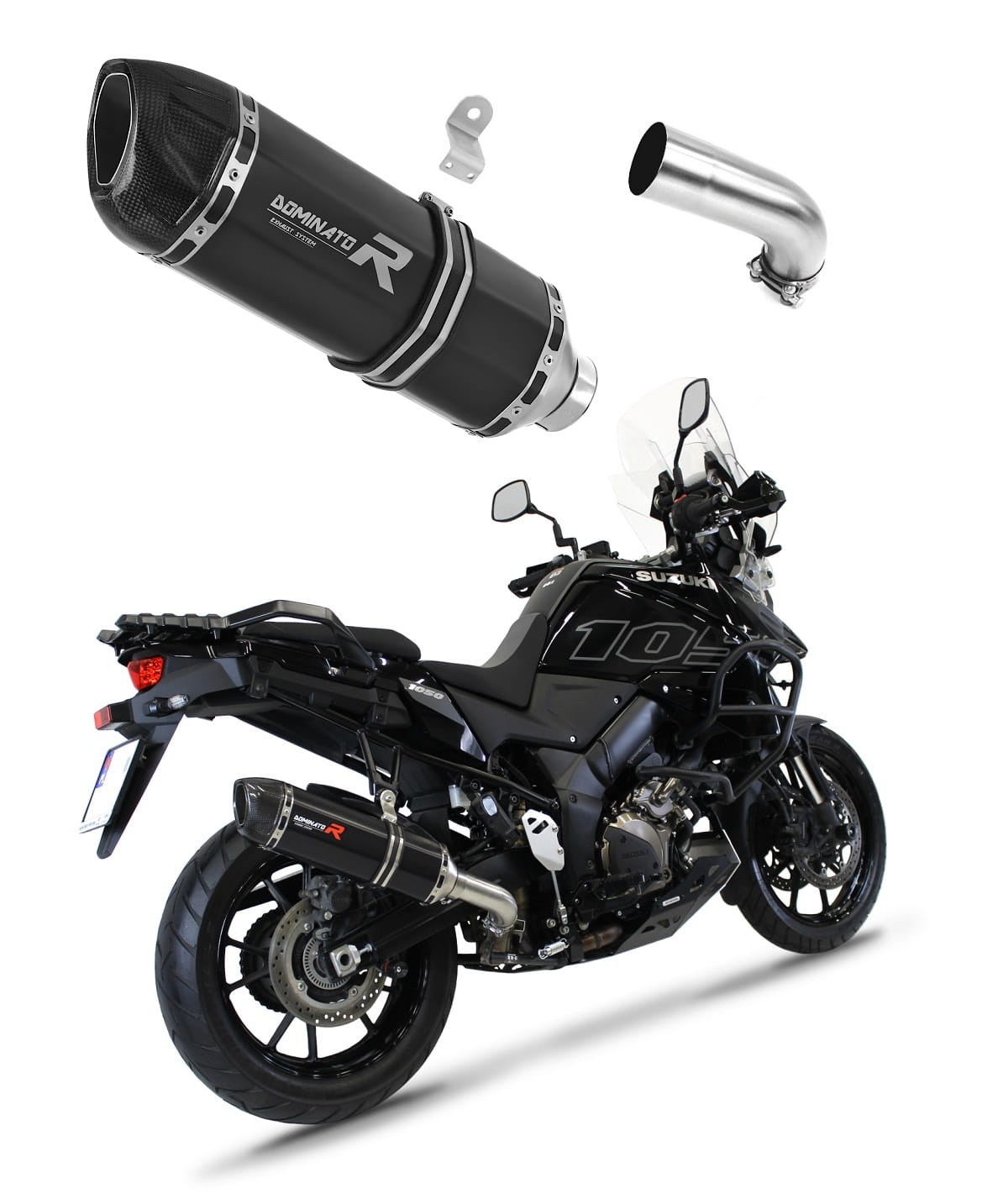 Suzuki DL 1050 V-Strom / XT / DE 2020 - 2024 Exhaust Silencer Muffler HP1 BLACK + dB killer 20 m.