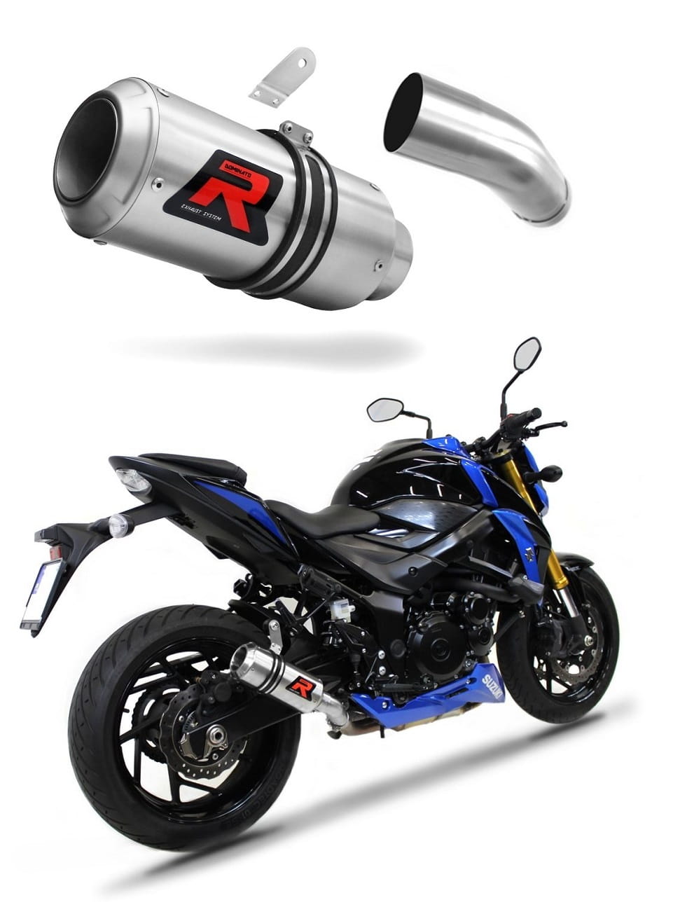 Suzuki GSX-S 750 2017 - 2020 Exhaust Silencer Muffler GP + dB killer medium 20 m.
