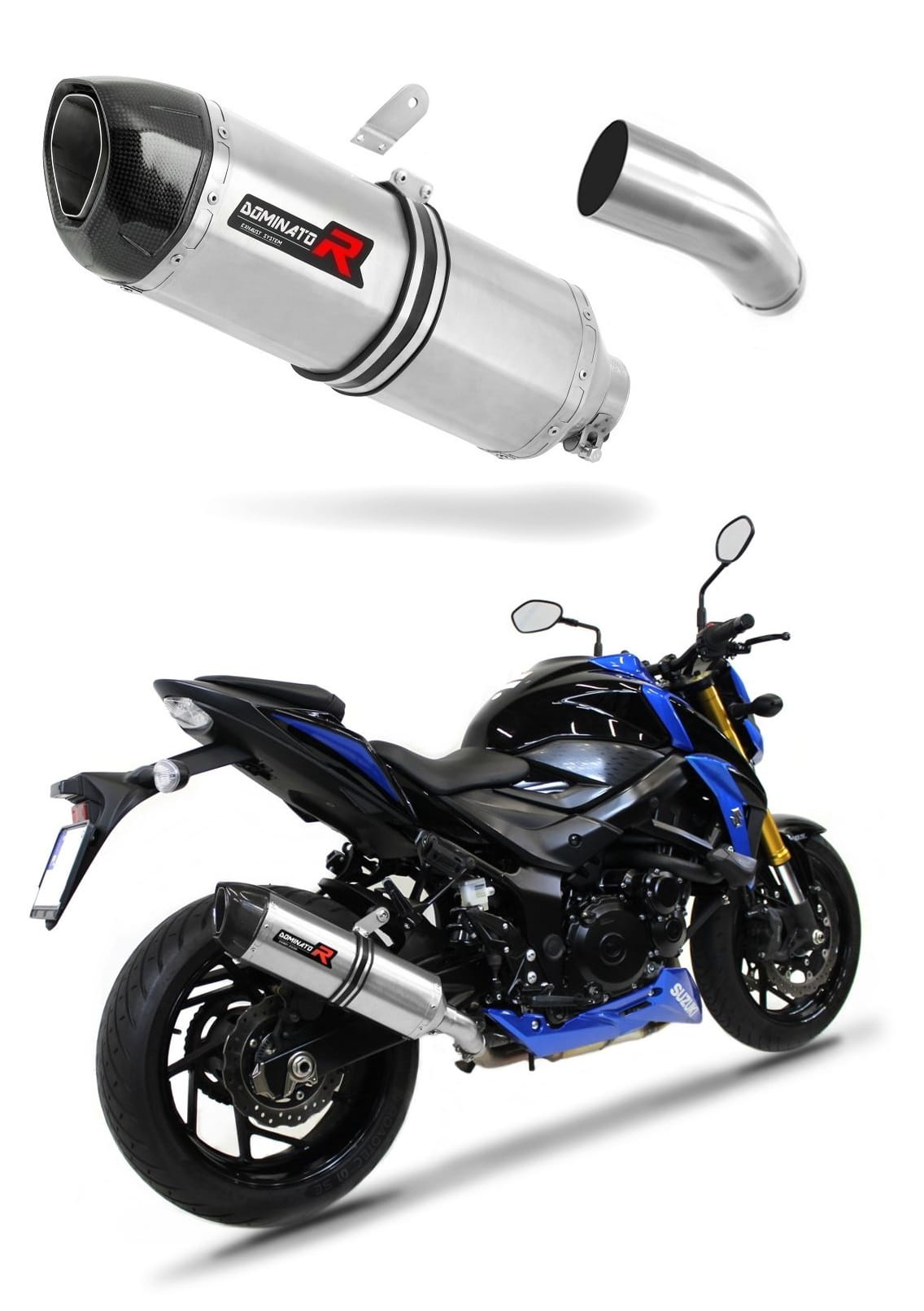 Suzuki GSX-S 750 2017 - 2020 Exhaust Silencer Muffler HP1 + dB killer medium 20 m.